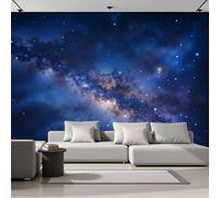 Murales Papel Pintado Salon Universo Misterioso, Cielo Nocturno Vía Láctea 250Anx175Al cm Fotomurales 3D No Tejido Papel Tapiz Fotográfico Decorativos Murales Dormitorio Oficina Hotel