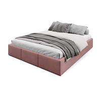 Muralo Cama Tapizada con Canapé 160x200 cm - Rosa Palo