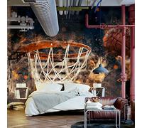 Muralo Fabuloso papel pintado fotográfico autoadhesivo, 368 x 254 cm, diseño de baloncesto, moderno, para habitación de invitados, dormitorio, mural XXL (368 x 254 cm)