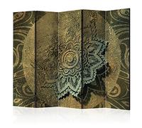 murando Biombo Mandala Ornament 225x172 cm de Impresion Unilateral en el Lienzo de TNT Decoracion Foto Biombo de Madera con Imagen Impresa Separador Grande Office Braun f-A-0509-z-c