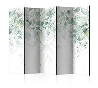 murando Biombo verdee Hojas 225x172 cm - Impresion Unilateral en el Lienzo de TNT Decoracion Foto Biombo de Madera con Imagen Impresa Home Office Separador Ivy Naturaleza Plantas b-C-0615-z-c