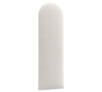 murando - Cabecero Tapizado Modular Acolchado Oval Terciopelo 100x20 cm | Paneles De Pared Decoración Para Dormitorios Salón Habitación Infantil - Crema