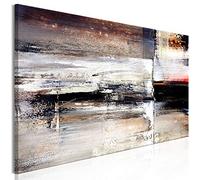 murando - Cuadro en Lienzo Abstracto 150x50 cm 1 pieza - Impresión en material tejido no tejido cuadros decoracion salon modernos lienzos decorativos dormitorios - Gris beige Negro a-A-0432-b-a