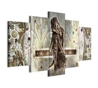 Murando Cuadro en Lienzo Buda Zen 200x100 cm - Impresión de 5 Piezas Material Tejido No Tejido - Imagen Gráfica Decoración de Pared Oriental p-A-0027-b-m