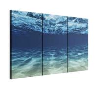 murando - Cuadro en Lienzo Fondo del océano 90x60 cm Impresión de 3 Piezas Material Tejido no Tejido Impresión Artística Imagen Gráfica Decoracion de Pared paisaje Panorama Naturaleza c-C-0430-b-e