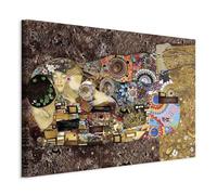 murando - Cuadro en Lienzo Gustav Klimt 1 pieza - Impresión en material tejido no tejido cuadros decoracion salon modernos lienzos decorativos dormitorios - Abstracto Textura Beso