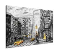 murando Cuadro en Lienzo New York 120x80 cm 1 parte Impresión en Material Tejido no Tejido Impresión Artística Imagen Gráfica Decoracion de Pared NYC City Manhattan d-B-0173-b-a