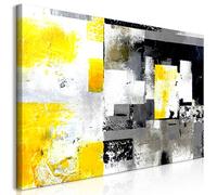 murando Cuadro Mega XXXL Abstracto 170x85 cm Cuadro en Lienzo en Tamano XXL Grande Gigante Imagen Para Montar por uno Mismo Decoración De Pared Impresión DIY Gris amarillo a-A-0433-ak-e