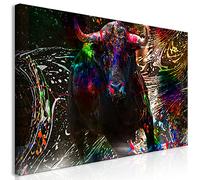 murando Cuadro Mega XXXL Animales 170x85 cm Cuadro en Lienzo en Tamano XXL Estampado Grande Gigante Imagen Para Montar por uno Mismo Decoración De Pared Impresión DIY Toro g-A-0292-ak-e