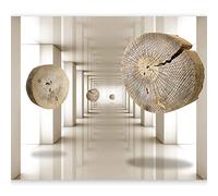 murando Fotomurales 400x280 cm XXL Papel pintado tejido no tejido Decoración de Pared decorativos Murales moderna Diseno Fotográfico madero Abstraccion 3D a-a-0191-a-b