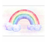 murando Fotomurales Abstracto 400x280 cm XXL Papel pintado tejido no tejido Decoración de Pared decorativos Murales moderna de Diseno Fotográfico Arco iris colorido como pintado e-A-10010-a-a