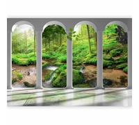 murando Fotomurales Bosque 400x280 cm XXL Papel pintado tejido no tejido Decoración de Pared decorativos Murales moderna de Diseno Fotográfico Naturaleza Arquitectura Columna c-C-0187-a-a