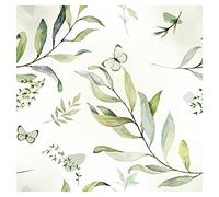 murando Papel Pintado Flores 10m Fotomurales tejido no tejido rollo Decoración de Pared decorativos Murales XXL moderna de Diseno Fotográfico Naturaleza Mariposa Blanca b-C-10304-j-a