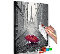 murando Pintura por Números Cuadros de Colorear por Números Kit para Pintar en Lienzo con Marco DIY Bricolaje Adultos Niños Decoracion de Pared Regalos - París 40x50 cm - DIY - n-A-0340-d-a