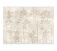 murando PREMIUM Fotomurales Bosque 350x256 cm Papel pintado tejido no tejido Decoración de Pared decorativos Murales moderna de Diseno Fotográfico Árboles Niebla concreto b-A-10318-a-a