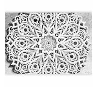 murando PREMIUM Fotomurales Mandala 250x175 cm Papel pintado tejido no tejido Decoración de Pared decorativos Murales moderna de Diseno Fotográfico Abstracto Ornamento Zen p-A-0042-a-a