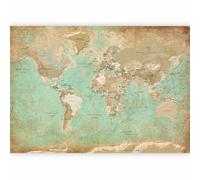 murando PREMIUM Fotomurales Mapamundi 350x256 cm Papel pintado tejido no tejido Decoración de Pared decorativos Murales moderna de Diseno Fotográfico Fotomural Mapa del mundo k-a-0105-a-a
