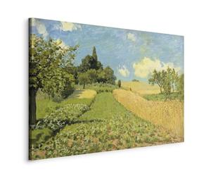 murando - Quadro Alfred Sisley 120x80 cm 1 Pieza Cuadros Decorativo en Lienzo Decoración de Pared Grande Para Dormitorio Salón Impresión Artística Campos Trigo Colinas de Argenteuil l-E-11852-b-a