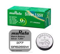 MURATA 377 SR626 AG4 SR626SW Óxido Plata 0% Mercury Pilas de Reloj