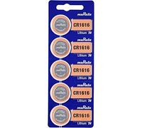 Murata CR1616-BEABAE Pila de botón CR 1616 de Litio, 60 mAh, 3 V, 5 Unidades