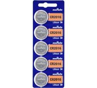 Murata CR2016-BEABAE - Pilas de botón CR 2016 (Litio, 90 mAh, 3 V, 5 Unidades)