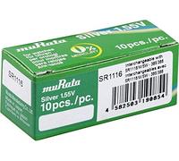 Murata SR1116-PBWW 366 - Pila de botón (óxido de Plata, 30 mAh, 1,55 V, 10 Unidades)