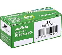 Murata SR616SW-PBWW - Pila de botón (óxido de Plata, 16 mAh, 1,55 V, 10 Unidades)