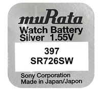 Murata SR726SW-PBWW 397 - Pila de botón (óxido de Plata, 35 mAh, 1,55 V, 10 Unidades)
