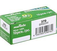 Murata SR920W-PBWW Pila de botón 370 de óxido de Plata, 30 mAh, 1,55 V, 10 Unidades