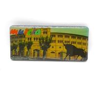Murcia 3D imán de Nevera. Teatro Romano de Murcia. 9cm x 4cm torro, Bandera de españa. Abanico sevillana. Imán de Espuma para Nevera.