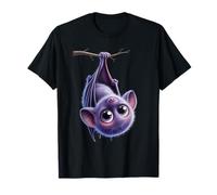 Murciélago al revés - Lindo diseño de Animales Kawaii de Ojos Grandes Camiseta