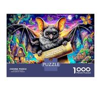 Murciélago con pergamino fantástico 1000 Piezas Puzzle Criatura mítica Set De Puzzle, Cartón Premium - Antiestrés Y Decoración, Regalo para Mujeres Y Hombres, Entrena El Cerebro 52x38cm/1000pcs