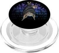 Murciélago gótico Wicca en la Noche de la Luna Azul Oscura PopSockets PopGrip para MagSafe