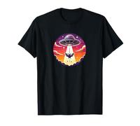 Murciélago Halloween espeluznante secuestrado nave espacial alienígena espacio exterior Camiseta