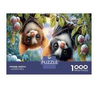 Murciélago Rompecabezas Premium De 1000 Piezas Cartón Grueso Huerto de Manzanos Nevado Antistrés, Entretenimiento Familiar, Regalo Ideal para Amantes De Puzzles 38x26cm/1000pcs