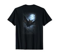 Murciélago Vampiro Volador Bajo Luna Llena Halloween Camiseta