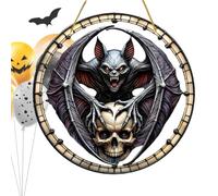 Murciélago Ventana Solar Adorno 2D Acrílico Halloween Decoración
