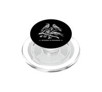 Murder In Progress Raven Crows Gothic Humor Oscuro Literatura PopSockets PopGrip para MagSafe