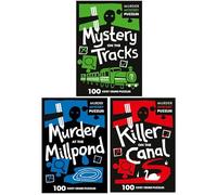 Murder Mystery Puzzles Series 300 Cosy Crime Puzzles 3 Books Collection Set (Mystery on the Tracks, Murder at the Millpond & Killer on the Canal)