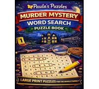 Murder Mystery Word Search Puzzle Book - LARGE PRINT Edition: Relaxing Puzzles for The Whole Family