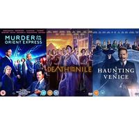 Murder On The Orient Express / Death on the Nile / A Haunting In Venice DVD - Kenneth Branagh 3 Movie Collection DVD