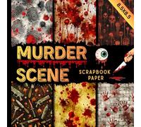 Murder scene scrapbook paper: crime site pattern craft paper pad suitable for scrapbooking, junk journals, card making, collage and other DIY projects