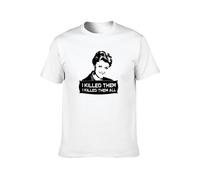 Murder She Wrote Jessica Fletcher Fan Men's Cotton T-Shirt White Shirt Top tee XL