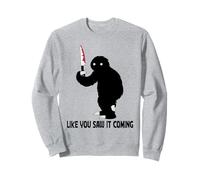 Murderous Sloth with Knife Halloween Gag Gift For Sloth Fans Sudadera