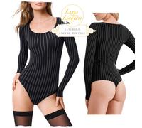 Muriel Tanga Cuerpo By Wolford M Negro Blanco Con Mil Rayas Negocios Diseño