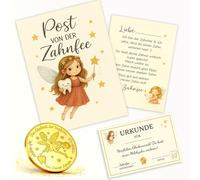 MURISE Lindas tarjetas de felicitación de hada de los dientes: un pequeño regalo para niños en la fase de cambio de dientes