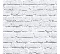 MURIVA 102539, Papel pintado, Color Blanco, 10 m x 52 cm