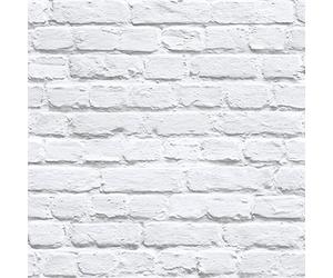 MURIVA 102539, Papel pintado, Color Blanco, 10 m x 52 cm