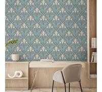 Muriva Elegance Bellflower Vinilo Papel Pintado Geométrico Art Déco Flores - 5