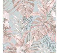 Muriva Teeva Jungle 183502 - Papel pintado con diseño de hojas de palmera tropicales